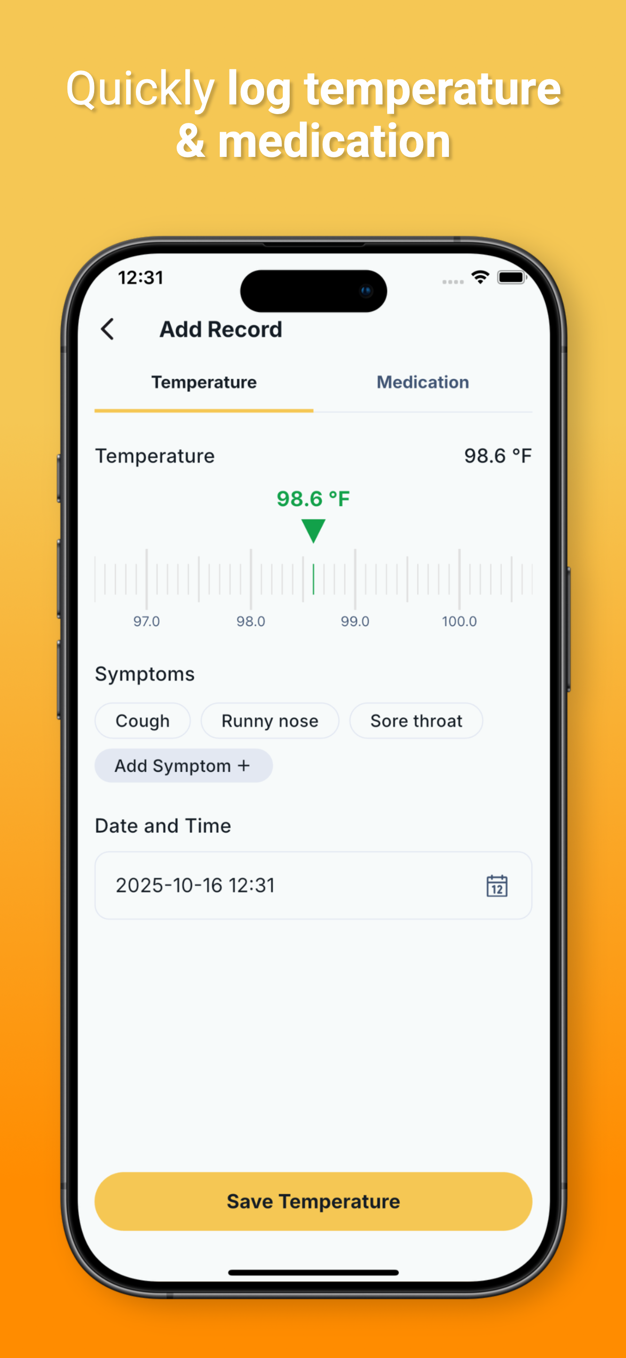 TempDiary Screenshot 2